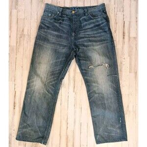 Coogi Jeans Men's 40x34 Distressed Fur Label Button Fly Cotton Denim Australia